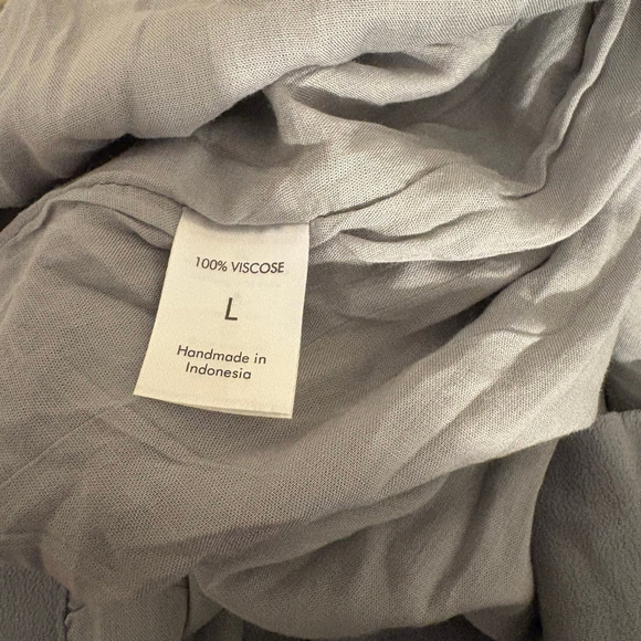 Women's Pampelone Gray Plunge Sheer Panel Maxi Dress Large - Picture 14 of 16